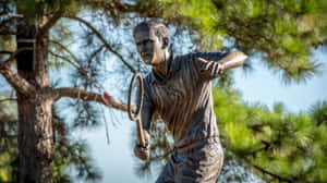 Tennis Legend Statue Wallpaper