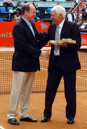 Tennis Legends Handshake Ceremony Wallpaper