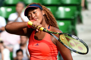 Tennis Player Naomi Osaka Candid Shot Wallpaper