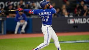 Teoscar Hernandez Baseball Swing Wallpaper