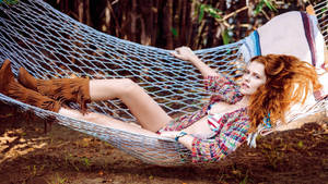 Teresa Palmer On Hammock Wallpaper