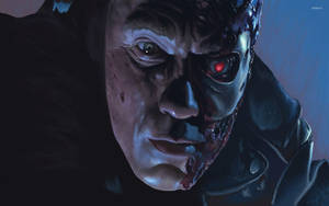 Terminator Close Up Arnold Wallpaper