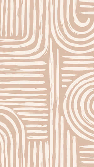 Terracotta Inspired Abstract Pattern Wallpaper