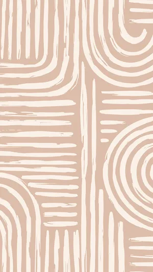 Terracotta Inspired Abstract Pattern Wallpaper