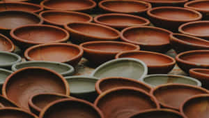 Terracotta Pots Collection Wallpaper