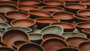 Terracotta Pots Collection Wallpaper