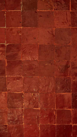 Terracotta Tile Wall Texture Wallpaper
