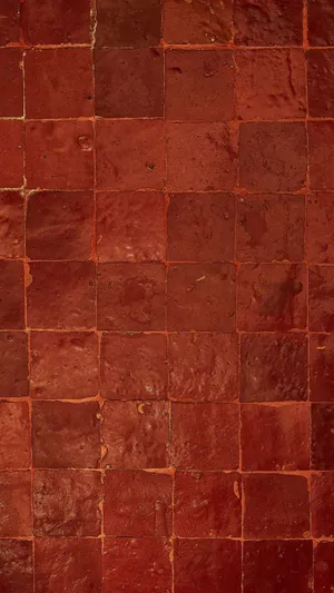 Terracotta Tile Wall Texture Wallpaper