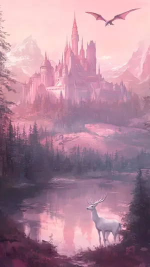 Terrasen Castle At Dawn Wallpaper