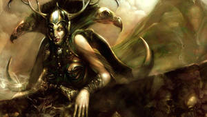 Terrifying Demoness Hela Wallpaper