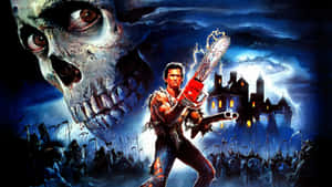 Terrifying Scene From The Classic Horror, Evil Dead Wallpaper