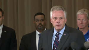 Terry Mcauliffe Delivering A Speech Wallpaper