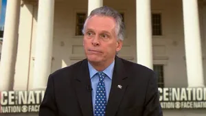 Terry Mcauliffe Standing In Front Of The White House Wallpaper
