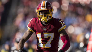 Terry Mclaurin Football Washington Commanders Action Wallpaper