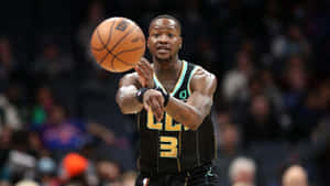 Terry Rozier Black Charlotte Hornets Jersey Wallpaper