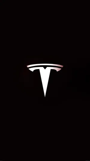 Tesla Logo Dark Iphone Wallpaper