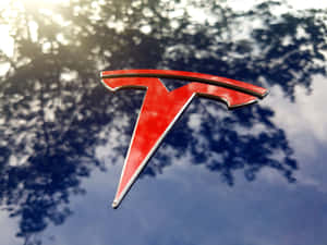 Tesla Logo In High Resolution Wallpaper