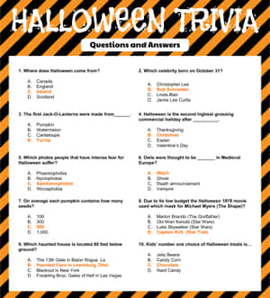 Test Your Knowledge Of Halloween Trivia Wallpaper