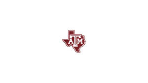 Texas A&m University Emblem On A Simple White Background Wallpaper