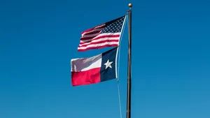 Texas And United States Flags Wallpaper