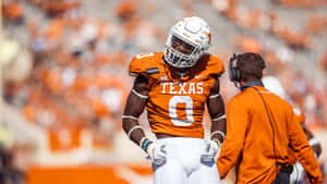 Texas Football Player Number0 Wallpaper