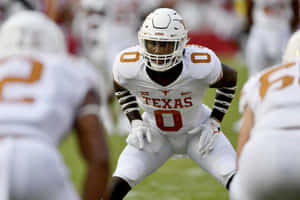 Texas Football Player Ready Position Wallpaper