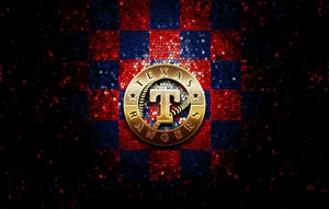 Texas Rangers In Mosaic Art Wallpaper