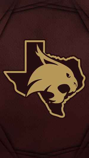 Texas State Bobcats Map Logo Wallpaper