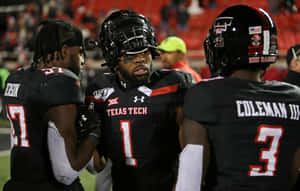 Texas Tech Football Players Discussion Wallpaper