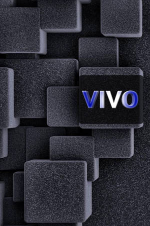 Textured Black Blocks Vivo Y20 Wallpaper