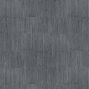 Textured Blue Stone Wall Wallpaper