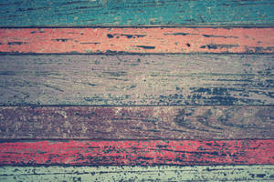 Textured Multi-colored Wood Fence Wallpaper