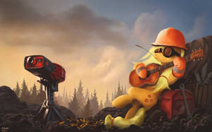 Tf2 Little Pony Engineer Wallpaper