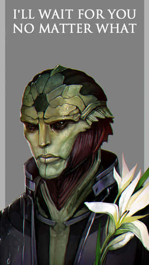 Thane Krios, Assassin Of The Mass Effect Series In Action Wallpaper