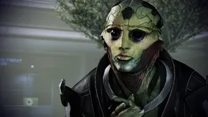 Thane Krios - Master Assassin And Team Member In Mass Effect 2 Wallpaper