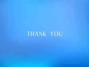 Thank You Blue Gradient Background Wallpaper