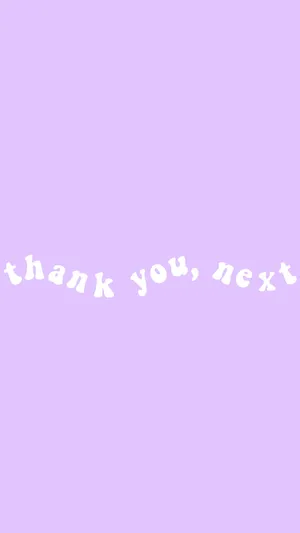 Thank You, Next Pastel Purple Tumblr Wallpaper