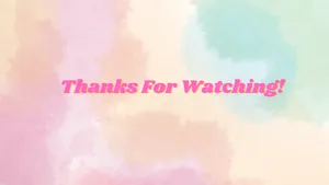 Thanks For Watching On Pastel Marble Wallpaper