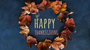 Thanksgiving Garland Desktop Wallpaper