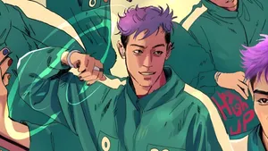 Thanos Squid Game Fan Art Wallpaper