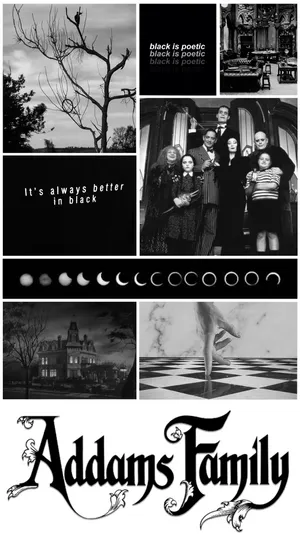 The Addams Family Aesthetic Poster Wallpaper