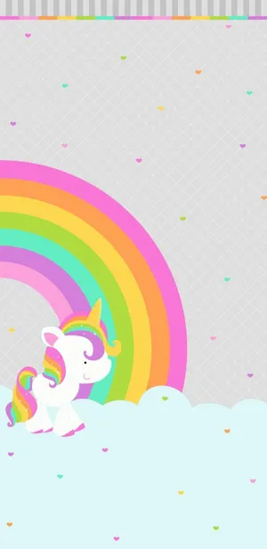 The Adorable World Of Kawaii Rainbow Wallpaper