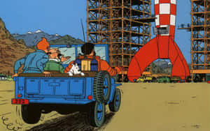 The Adventures Of Tintin Destination Moon Wallpaper