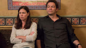 The Affair Tense Couple Sitting Wallpaper