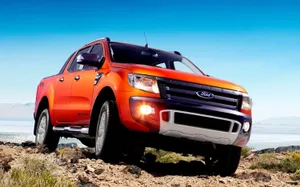 The All-new Ford Ranger Pickup Dominating The Road Wallpaper