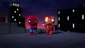 The Amazing Spider Man And Iron Man, Protecting The World Wallpaper