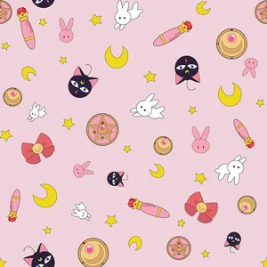 The Army Of Sailors In The Sailor Moon Pattern Wallpaper