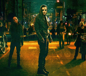 The Art Of Purging: Masked Vigilantes Transcends Fear Wallpaper