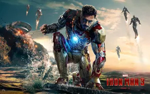 The Avengers Assembling For Their Mission - Marvel Movie Wallpaper