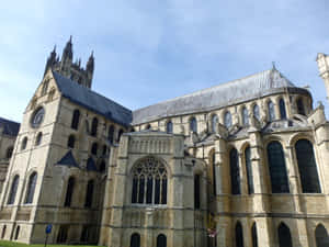 The Back Part Of Canterbury Cathedral Wallpaper